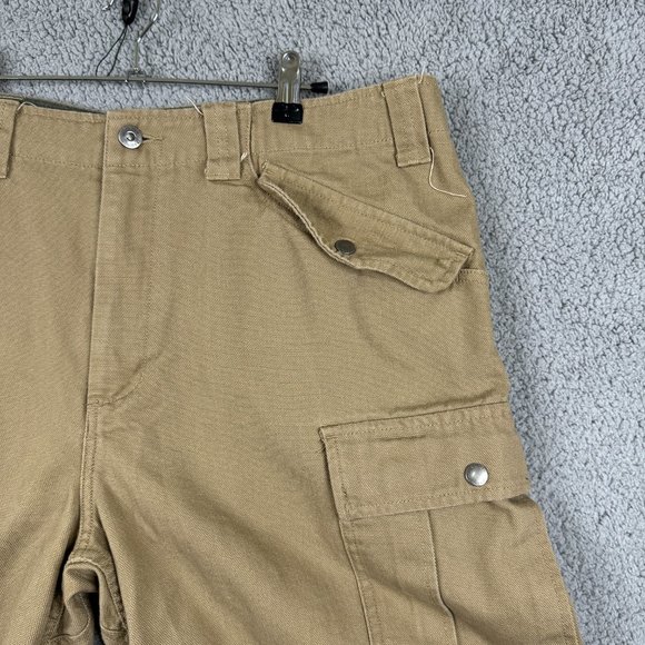 Duluth Trading Co Shorts Mens Size 40 Brown Heavy Canvas Cargo Shorts 9" Inseam - Picture 10 of 16